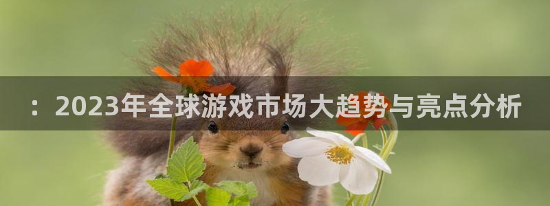 沐春鼎点娱乐：：2023年全球游戏市场大趋势与亮点分析